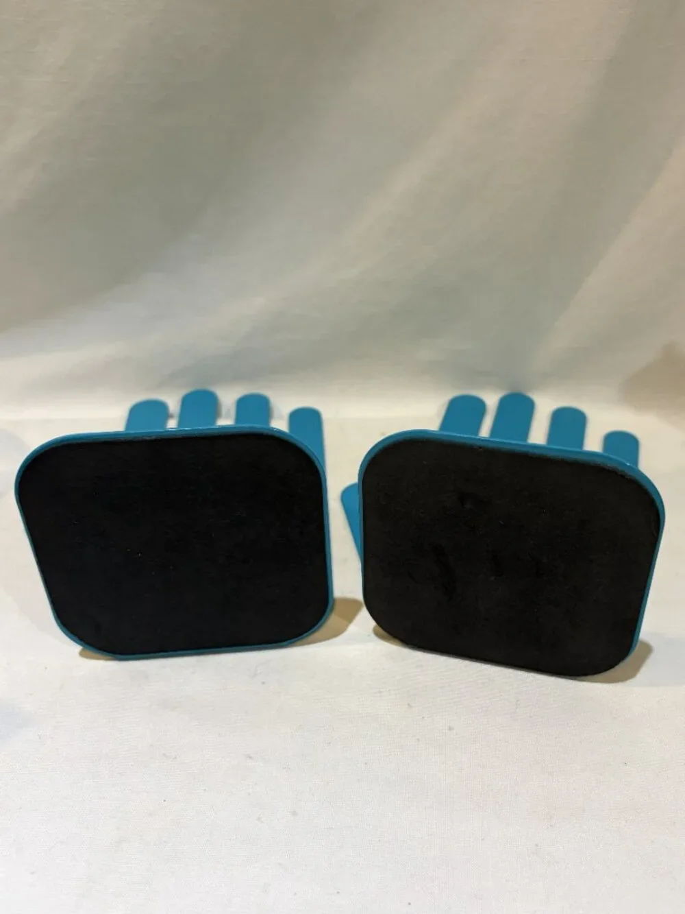 Pair of Jonathan Adler Teal Blue Metal Hands Bookends